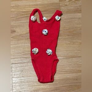 Vintage Hunza G Kids Blue One Piece Swimsuit